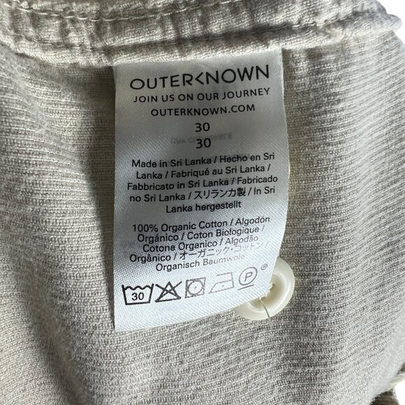 Outerknown Corduroy Utility Straight Leg Ankle Field Pants in Natural Size 30 - Picture 6 of 10